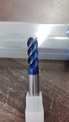 HRC65 Nano-Blue Flat End Mill