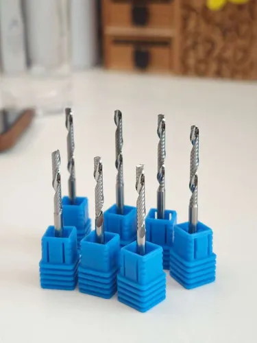 Single-Flute End Mills (Aluminium / Acrylic, incl. Left-Hand)